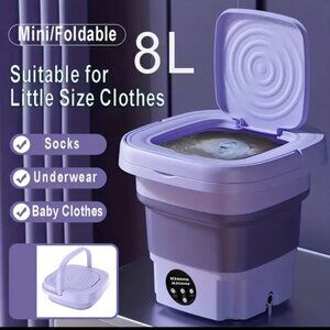 Portable Washing Machine Mini Washer Foldable Washer and Spin Dryer Small Travel